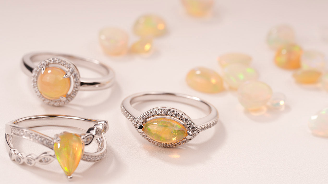 Opal rings