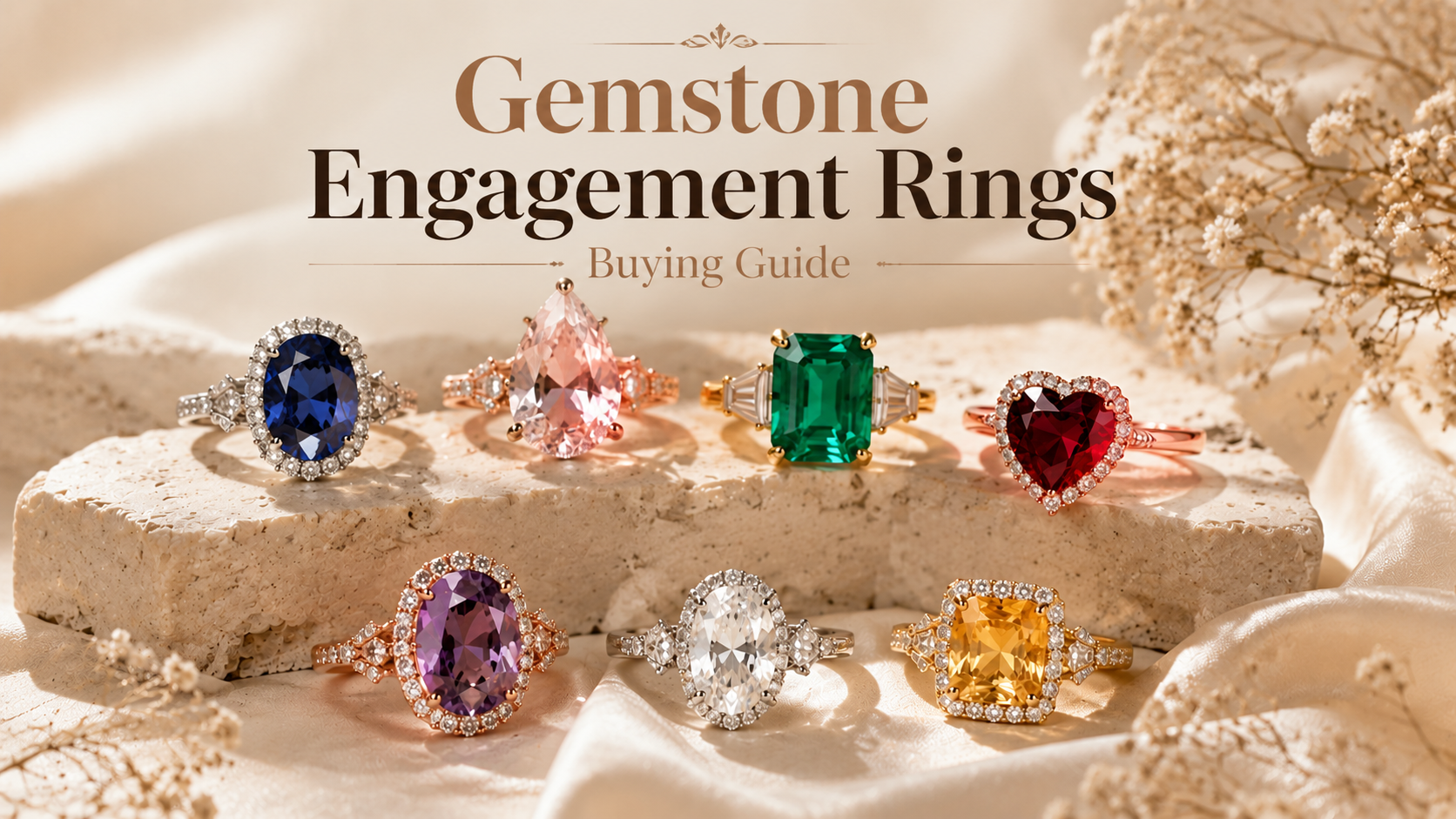 Colored Gemstone Engagement Rings Buying Guide