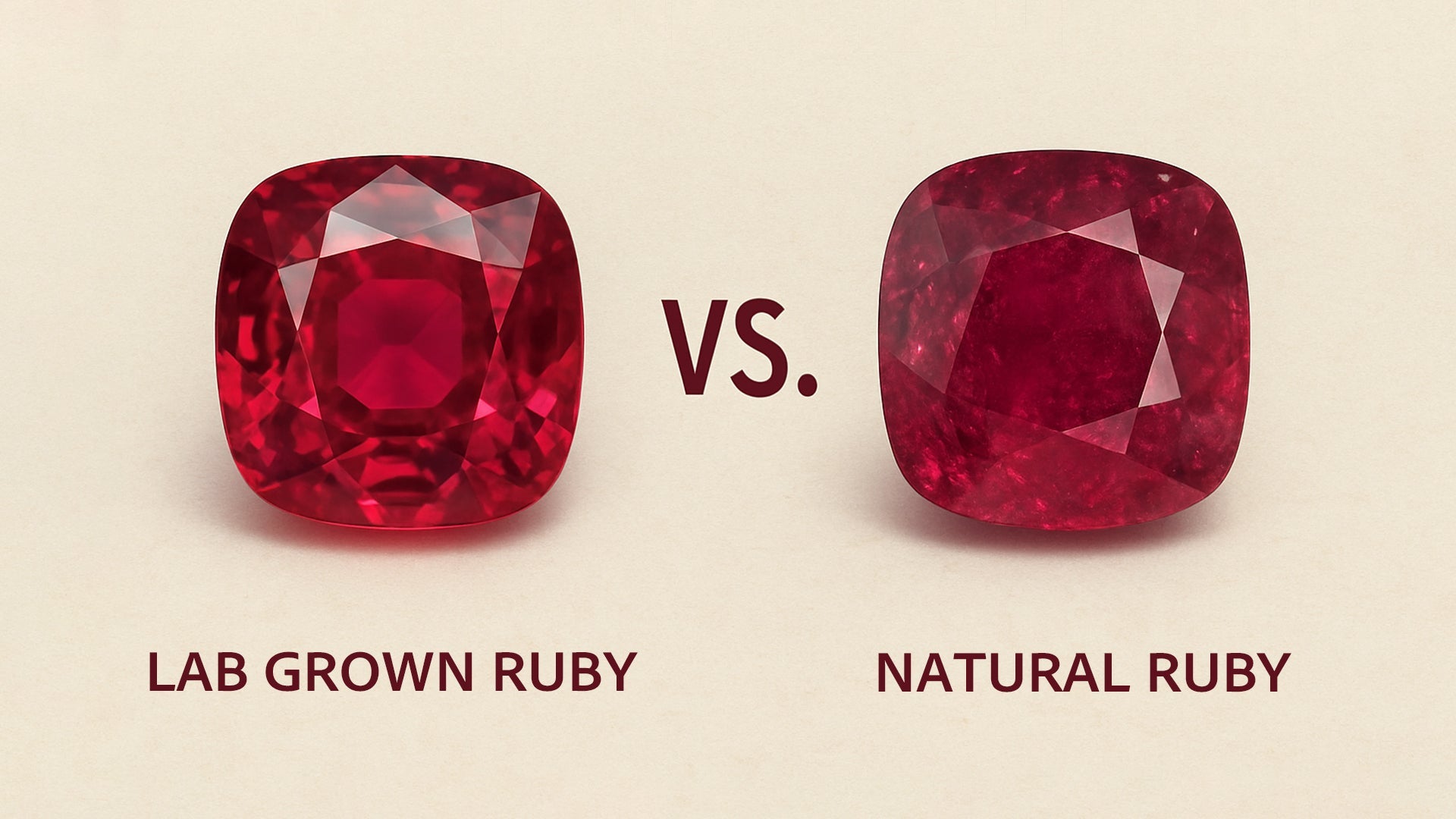 Lab grown ruby vs natural ruby