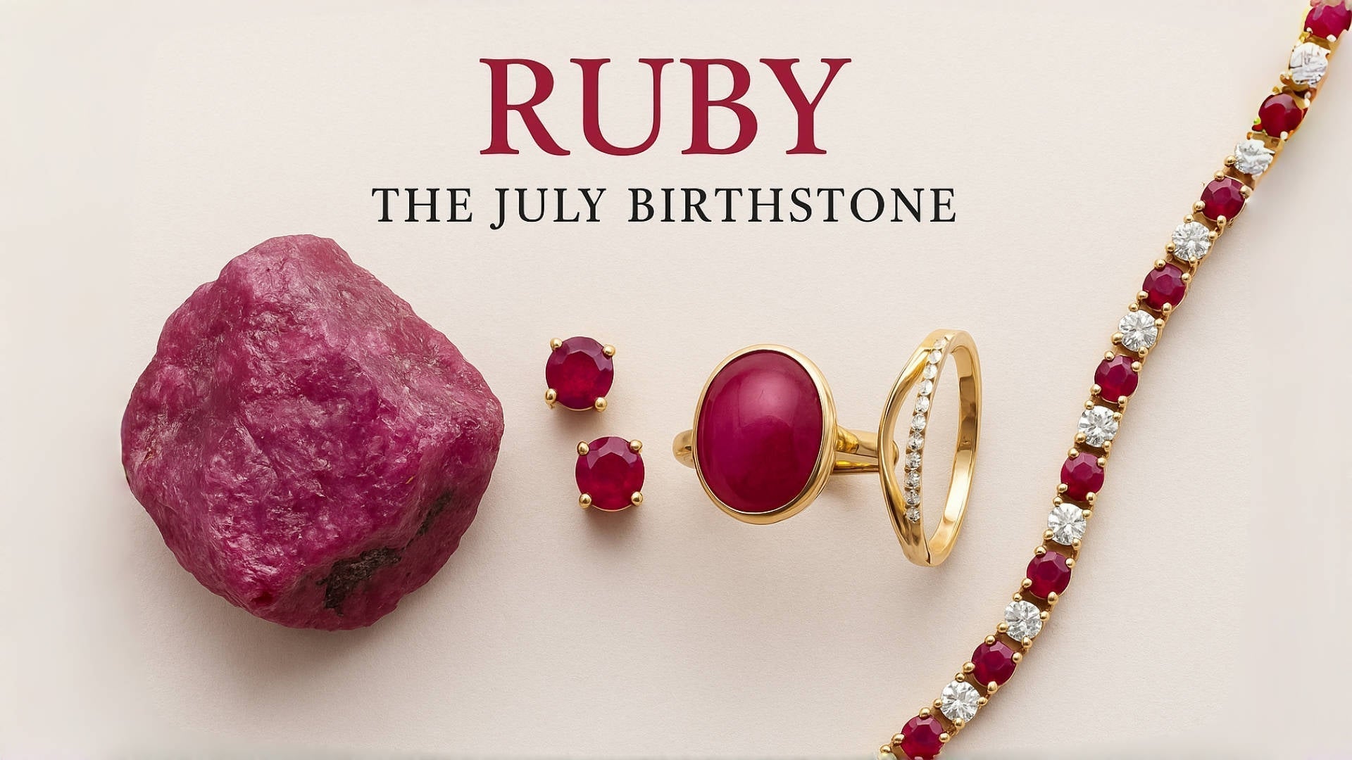Ruby birthstone for July