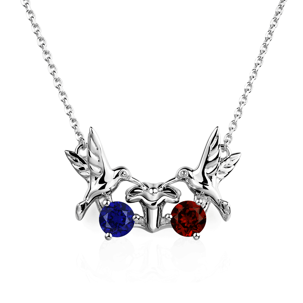 Personalized Necklace - Hummingbird