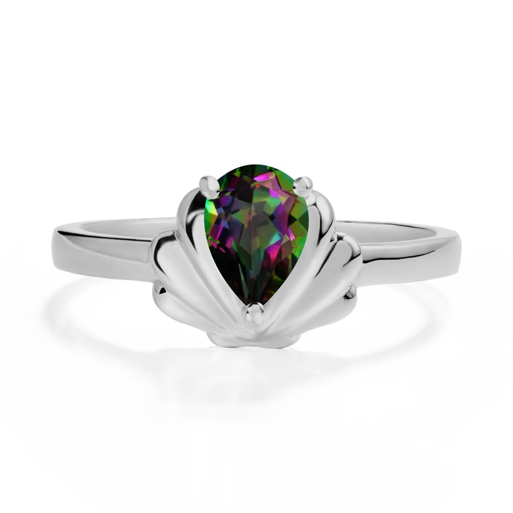 Shell Mystic Topaz Promise Ring - LUO Jewelry #metal_platinum