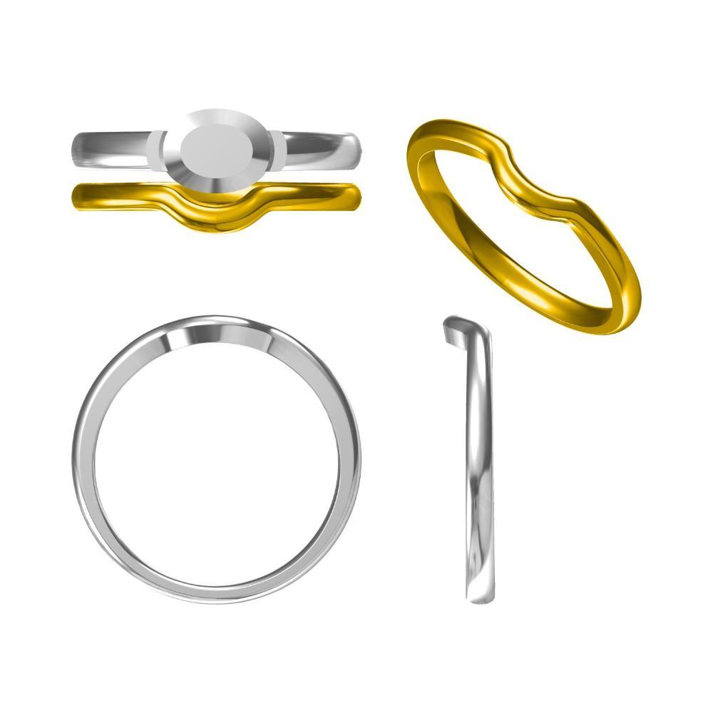 Oval Citrine Horizontal Engagement Ring - LUO Jewelry