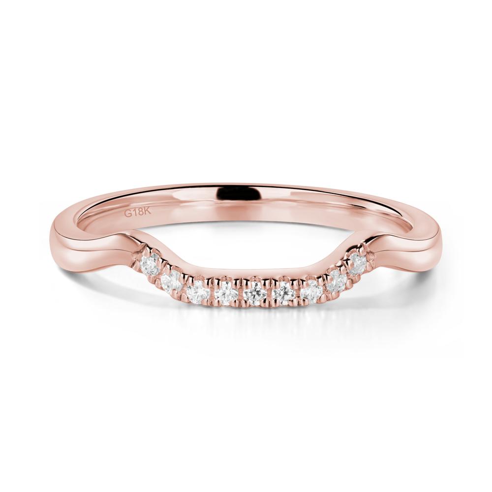 Pink Cubic Zirconia Princess Cut Twist Engagement Ring - LUO Jewelry #metal_xxxxx