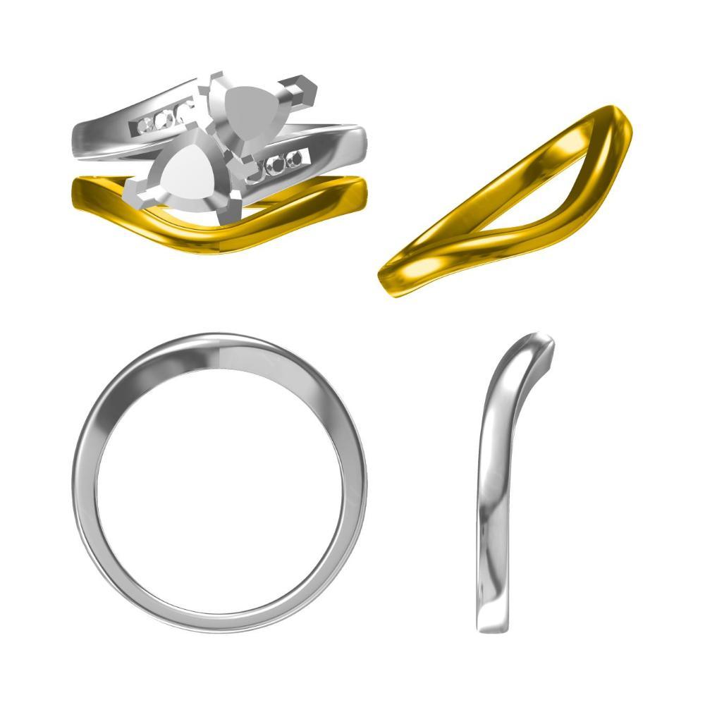 Emerald Bypass Ring - LUO Jewelry