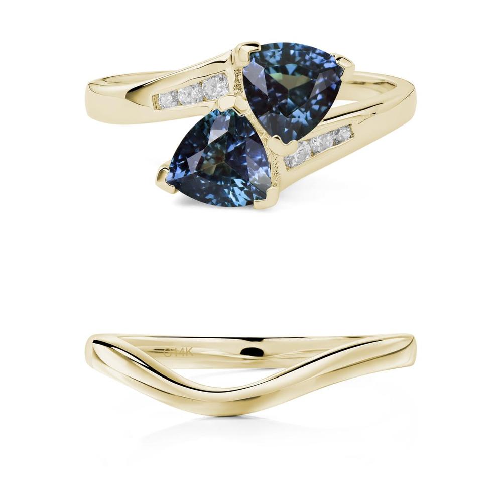 2 Stone Alexandrite Mothers Ring - LUO Jewelry #metal_xxxxx