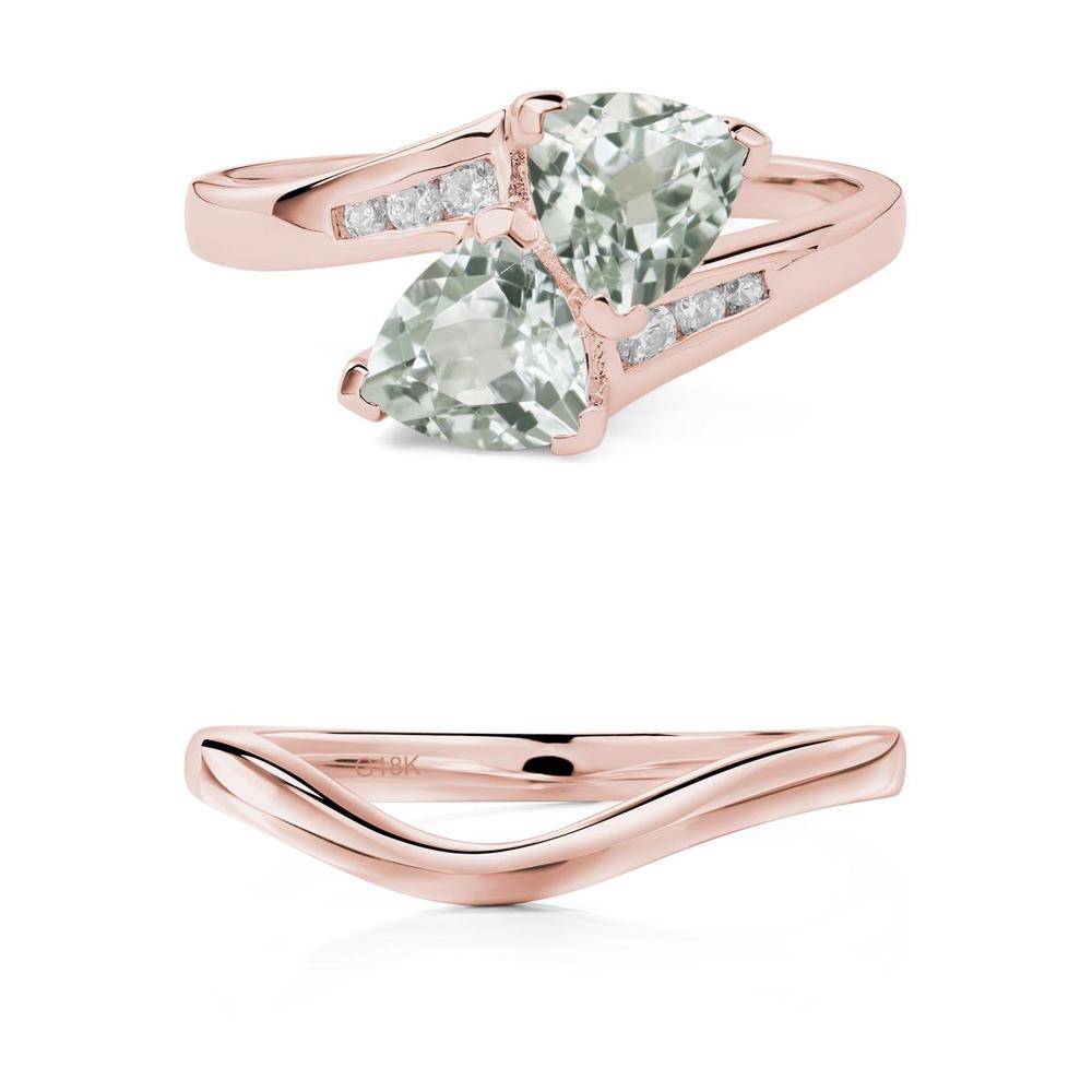 Green Amethyst Bypass Ring - LUO Jewelry #metal_xxxxx