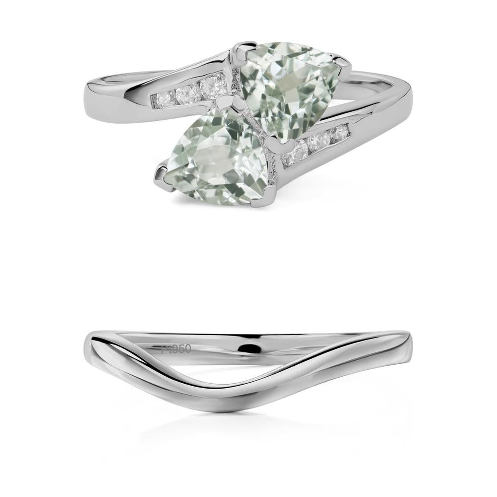 Green Amethyst Bypass Ring - LUO Jewelry #metal_xxxxx