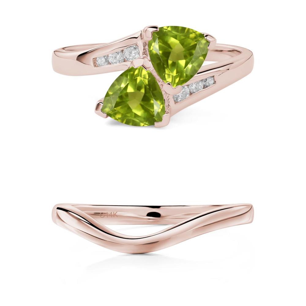 Peridot Bypass Ring - LUO Jewelry #metal_xxxxx