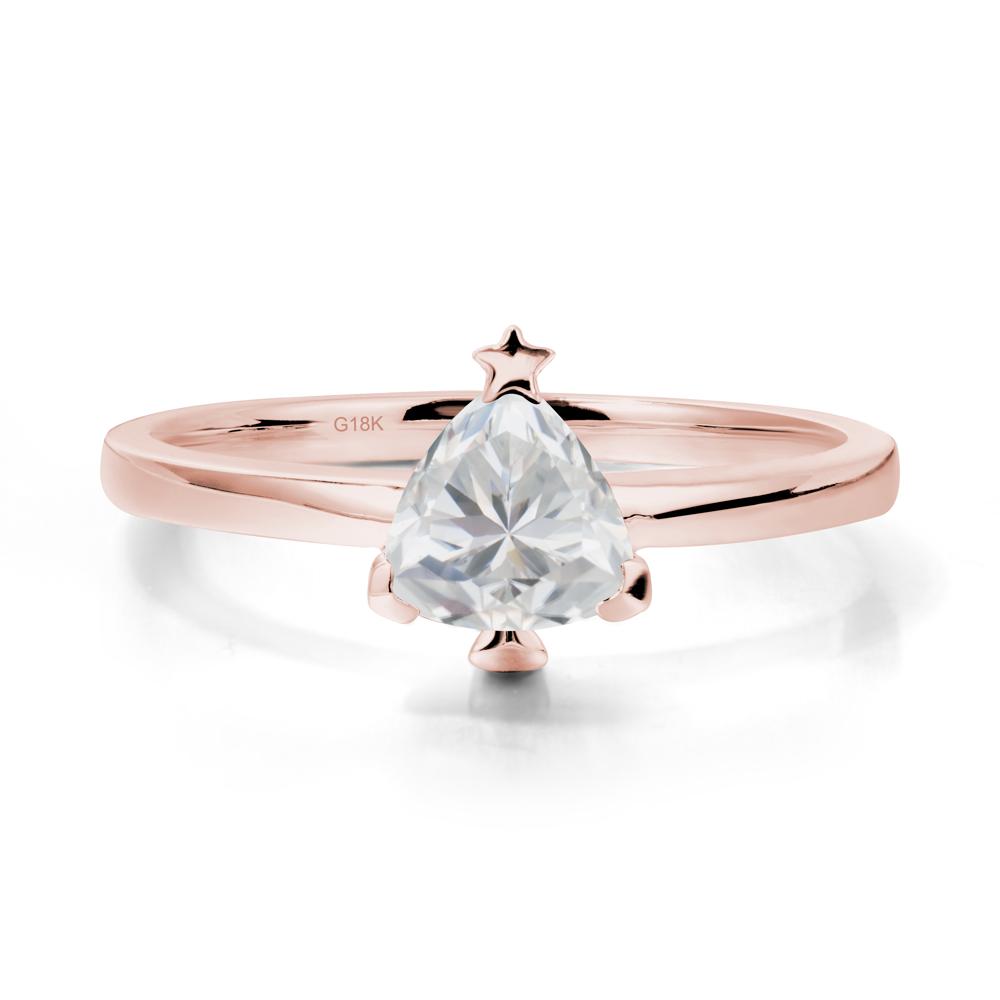 Bezel Minimalist Cubic Zirconia Ring - LUO Jewelry #metal_18k rose gold