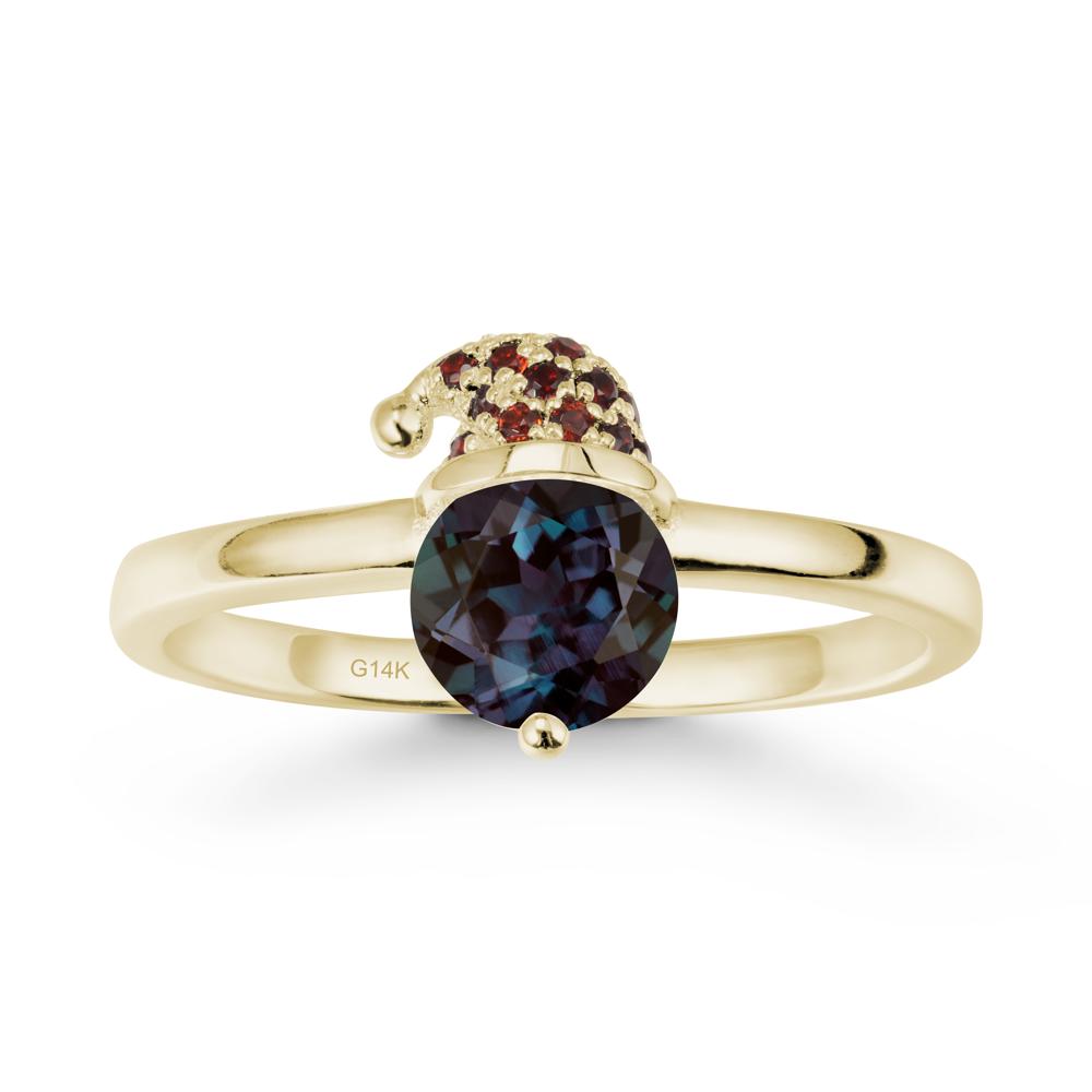 Santa Hat Alexandrite Ring - LUO Jewelry #metal_14k yellow gold
