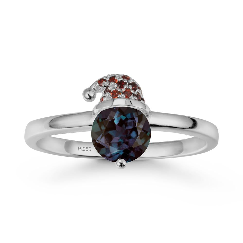 Santa Hat Alexandrite Ring - LUO Jewelry #metal_platinum