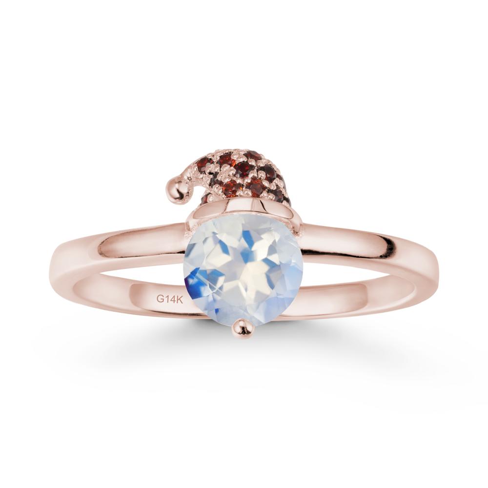Santa Hat Moonstone Ring - LUO Jewelry #metal_14k rose gold