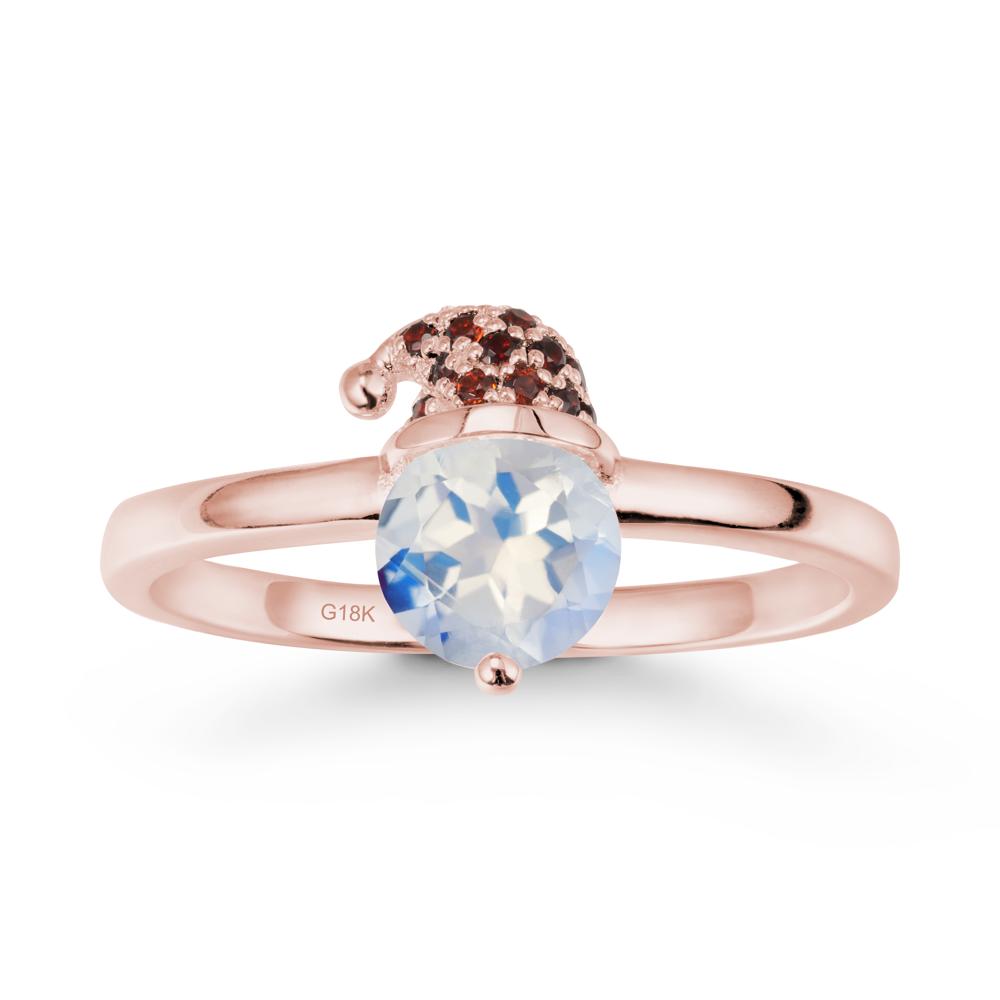 Santa Hat Moonstone Ring - LUO Jewelry #metal_18k rose gold