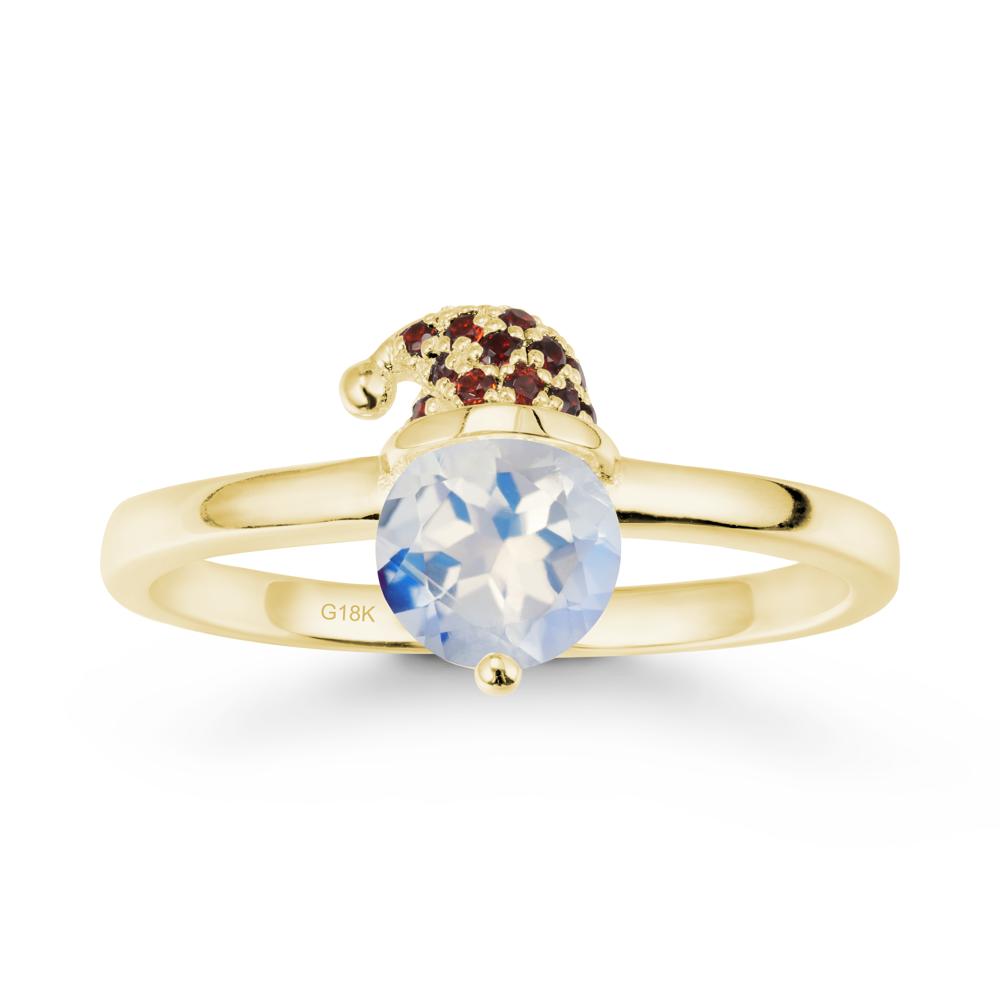 Santa Hat Moonstone Ring - LUO Jewelry #metal_18k yellow gold