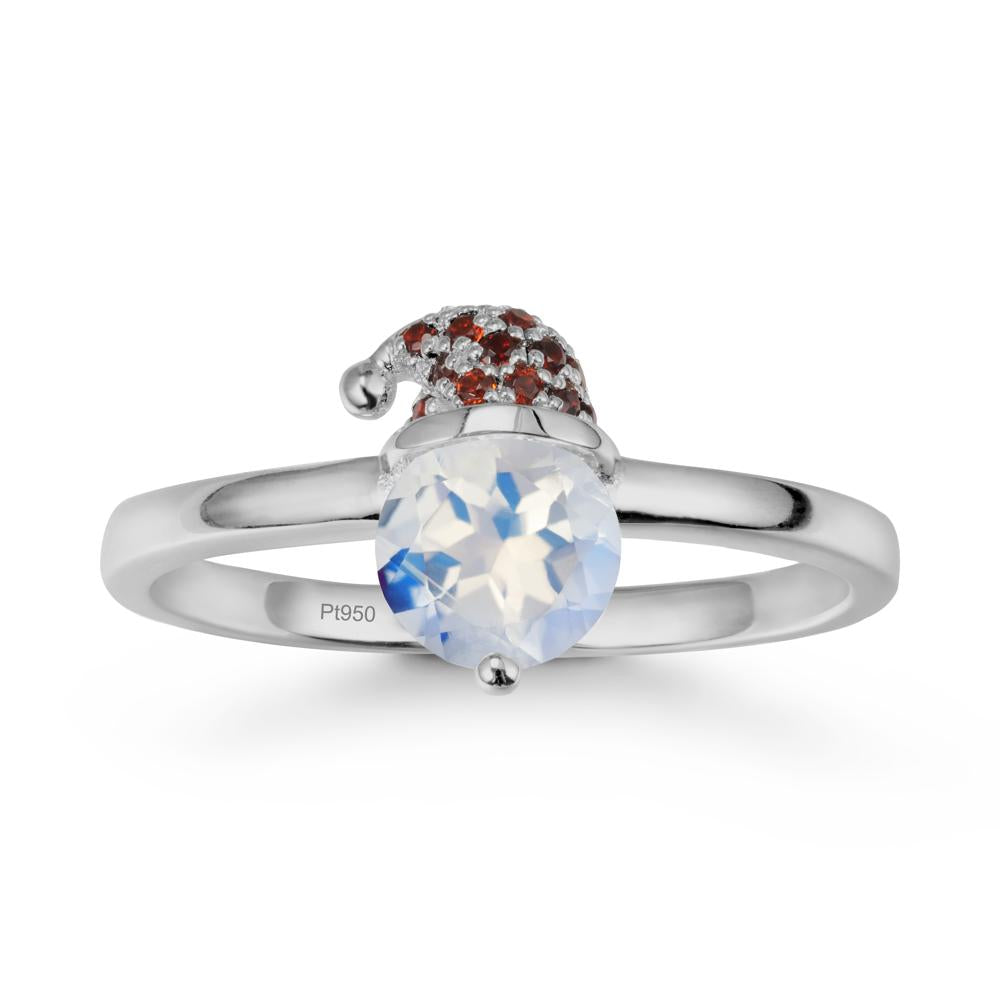Santa Hat Moonstone Ring - LUO Jewelry #metal_platinum
