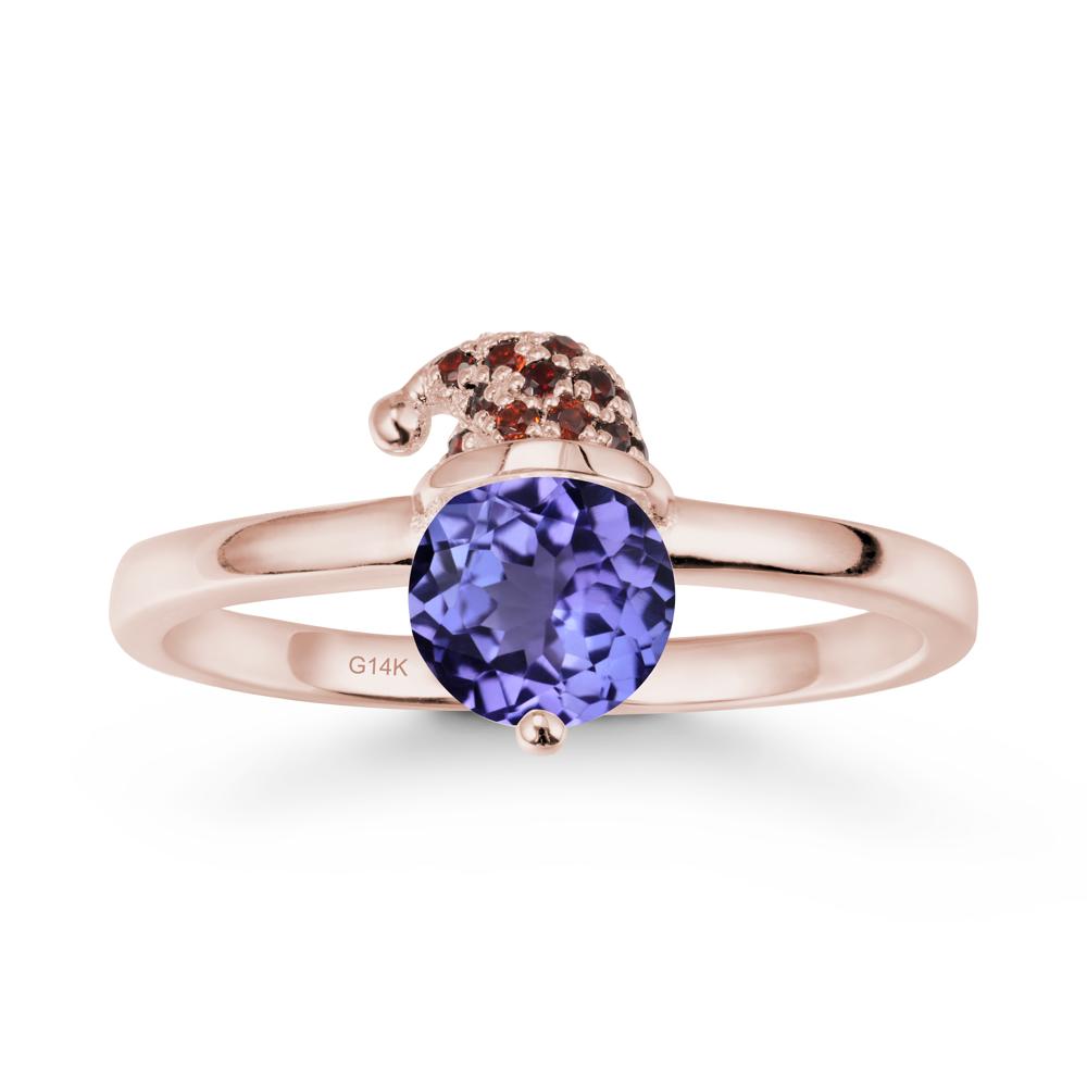 Santa Hat Tanzanite Ring - LUO Jewelry #metal_14k rose gold