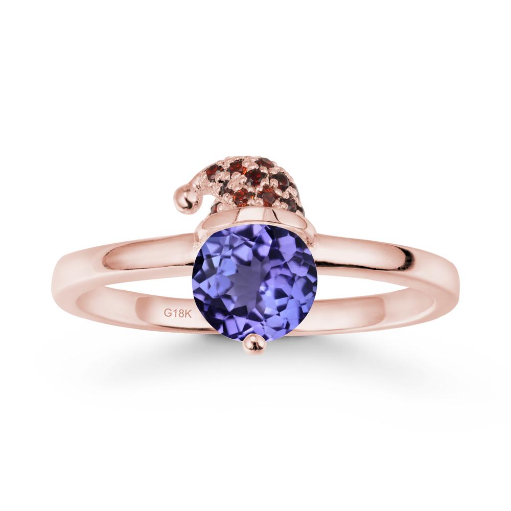 Santa Hat Tanzanite Ring - LUO Jewelry #metal_18k rose gold