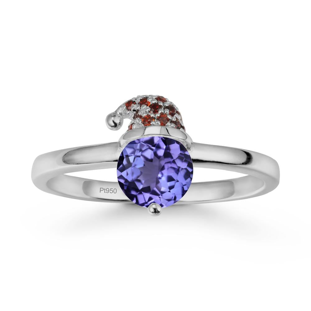 Santa Hat Tanzanite Ring - LUO Jewelry #metal_platinum