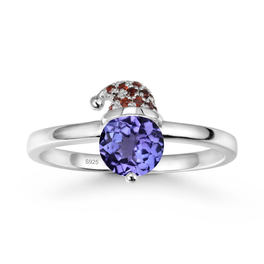 Santa Hat Tanzanite Ring - LUO Jewelry #metal_sterling silver
