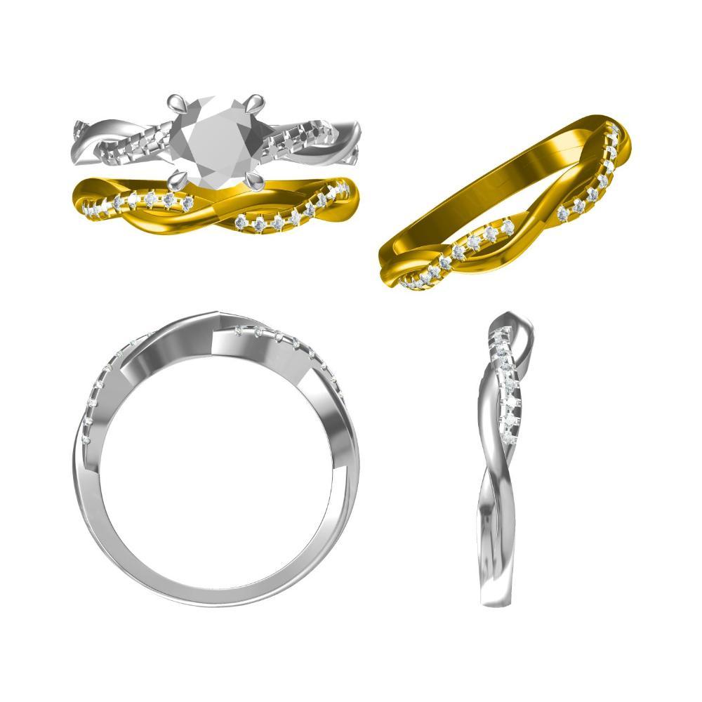 Peridot Twisted Engagement Ring - LUO Jewelry