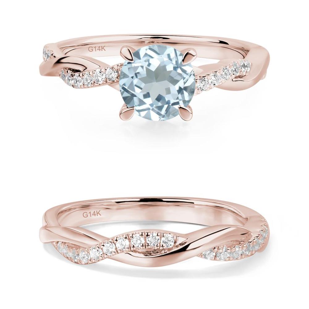 Aquamarine Twist Ring - LUO Jewelry #metal_xxxxx