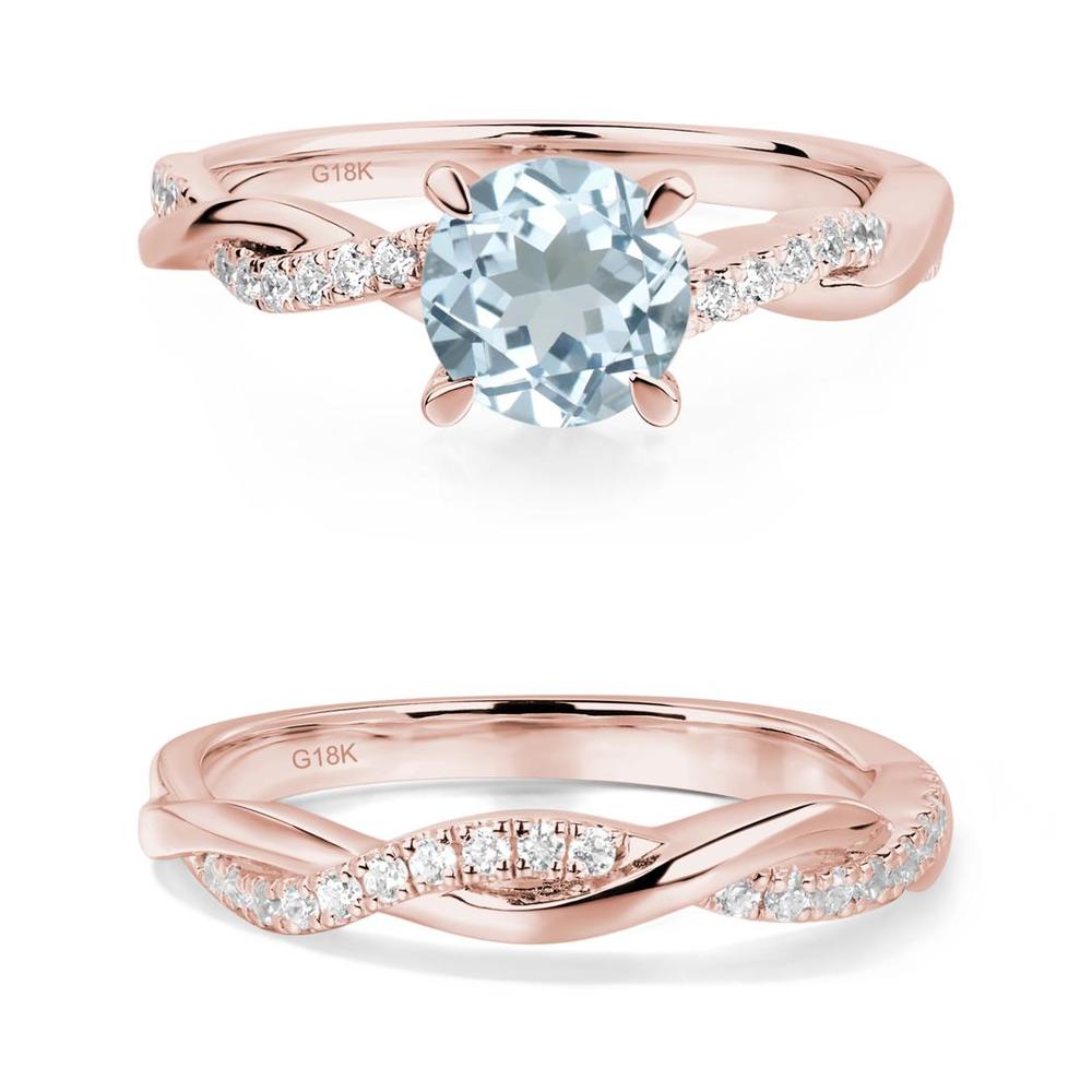 Aquamarine Twist Ring - LUO Jewelry #metal_xxxxx