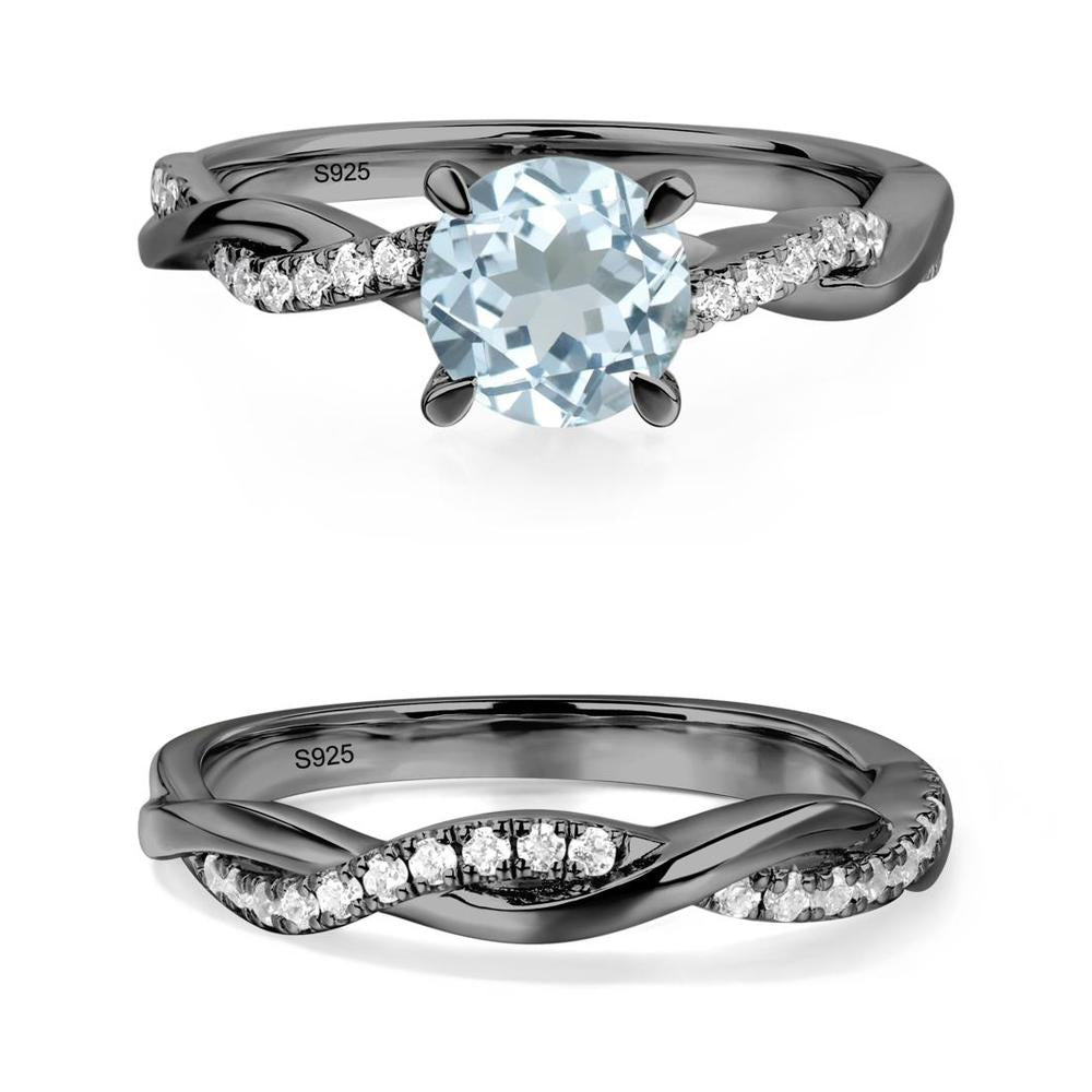 Aquamarine Twist Ring - LUO Jewelry #metal_xxxxx