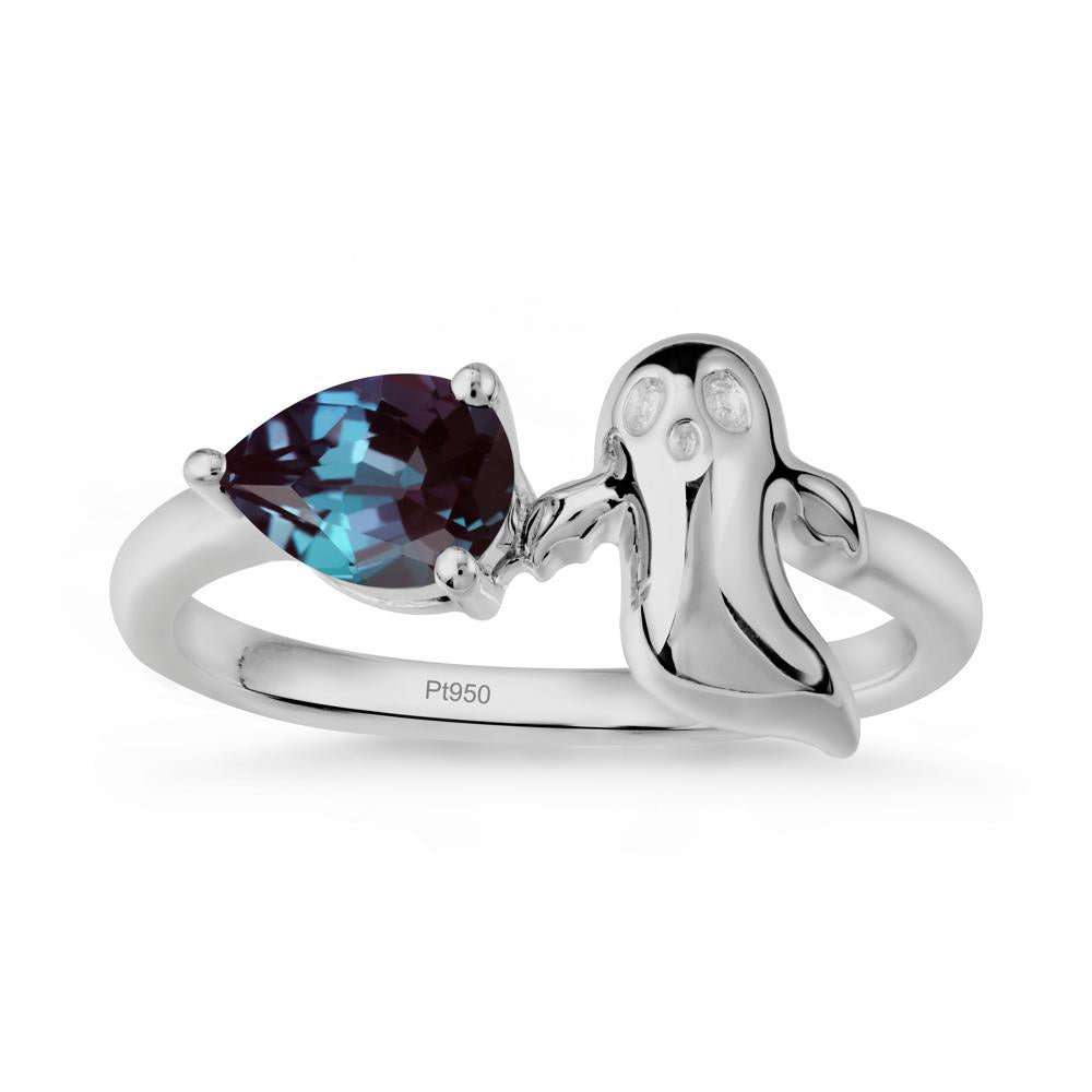 Halloween Ghost Alexandrite Ring - LUO Jewelry #metal_platinum