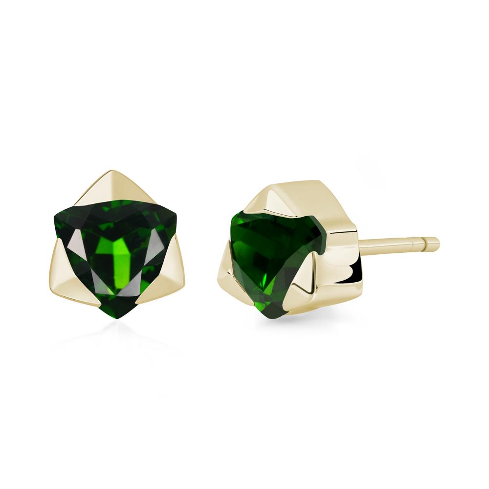 Diopside Star of David Earrings - LUO Jewelry #metal_14k yellow gold