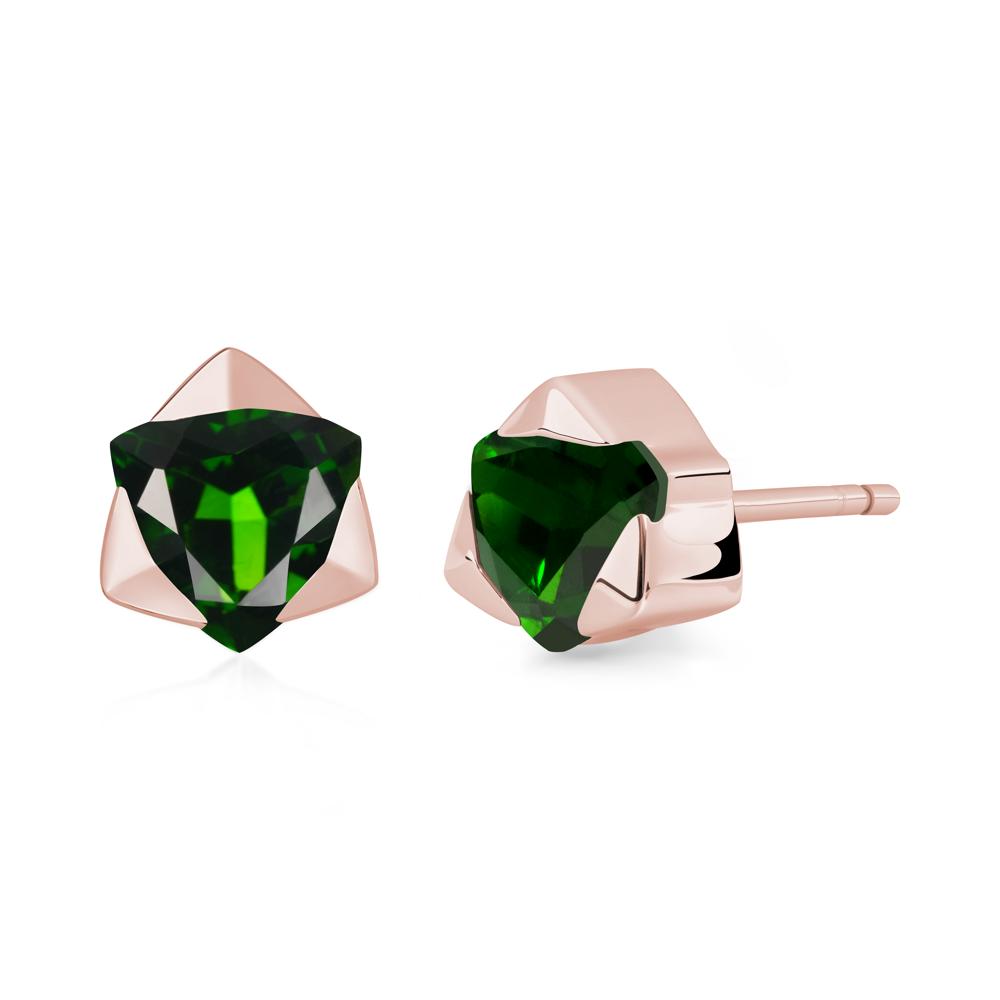 Diopside Star of David Earrings - LUO Jewelry #metal_18k rose gold