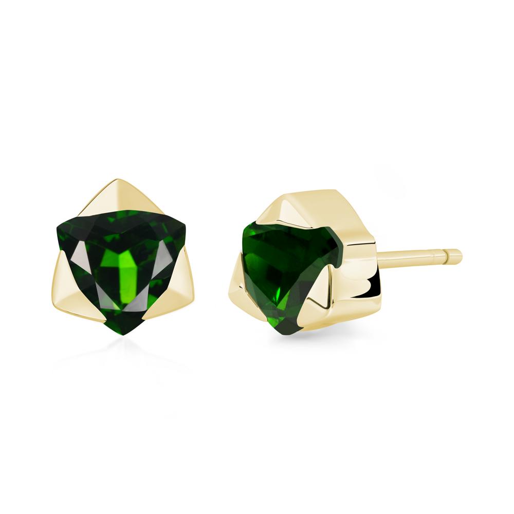 Diopside Star of David Earrings - LUO Jewelry #metal_18k yellow gold