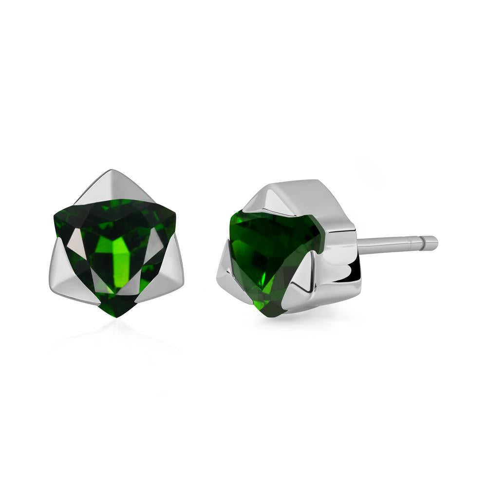 Diopside Star of David Earrings - LUO Jewelry #metal_platinum