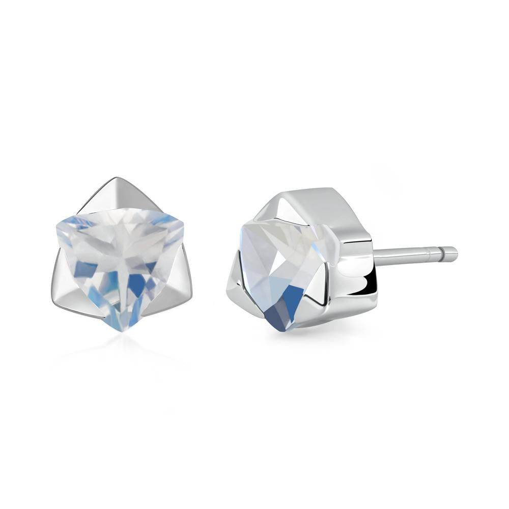 Moonstone Magen David Earrings - LUO Jewelry #metal_sterling silver