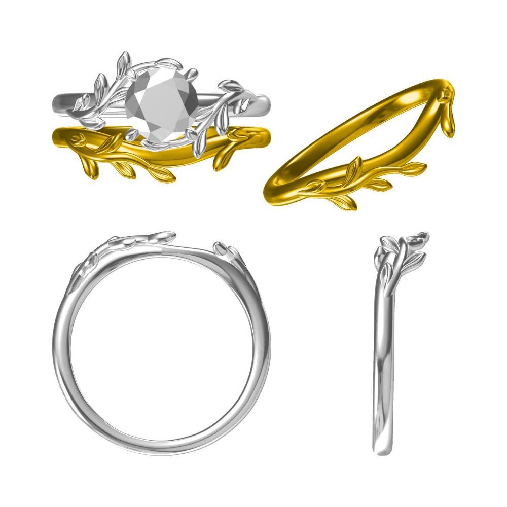 Moonstone Vine Ring - LUO Jewelry