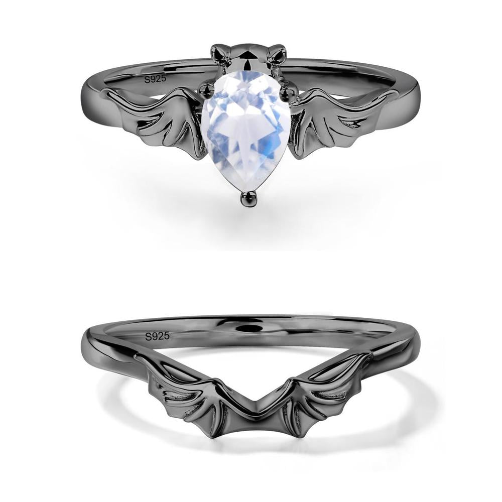 Moonstone Bat Engagement Ring - LUO Jewelry #metal_xxxxx