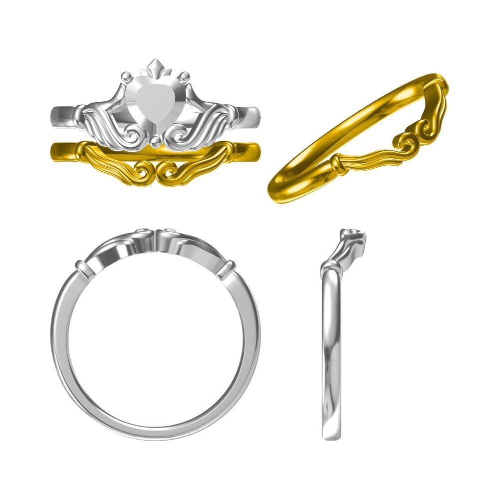 Smoky Quartz Women's Claddagh Ring - LUO Jewelry