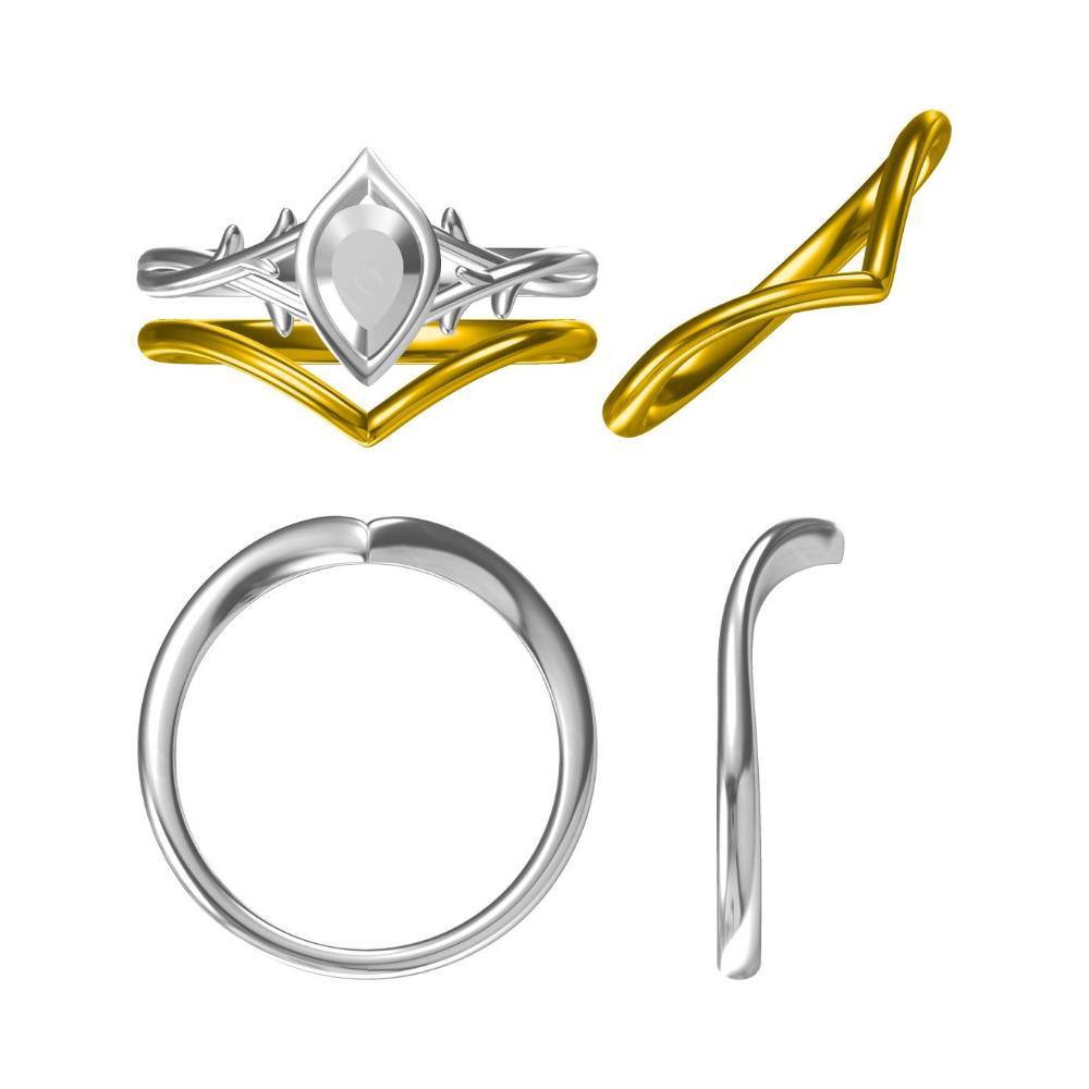 Smoky Quartz Twig Ring - LUO Jewelry