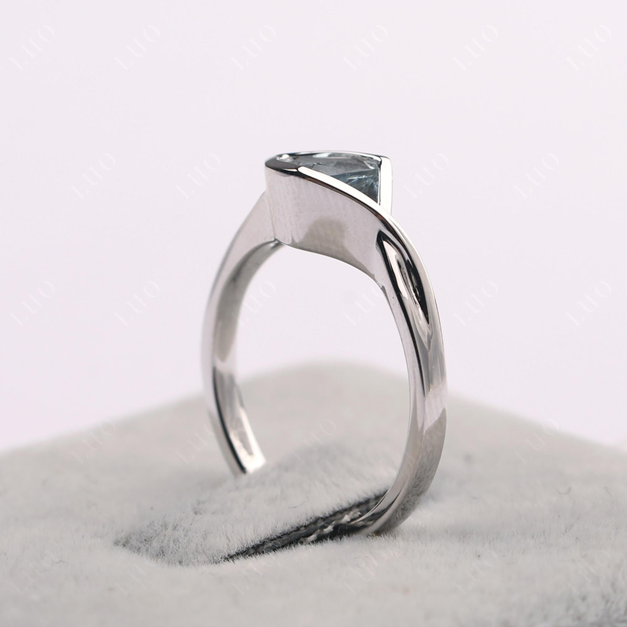 Aquamarine Arrowhead Ring - LUO Jewelry