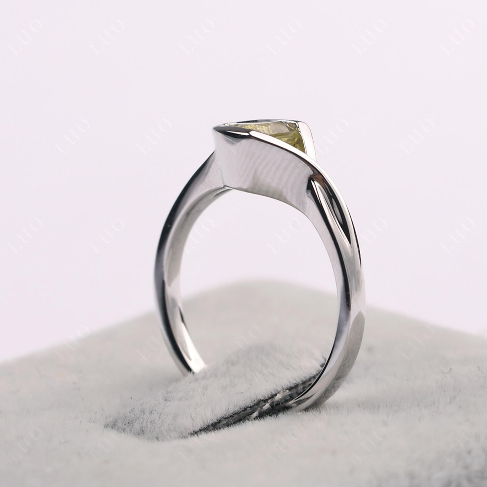 Lemon Quartz Arrowhead Ring - LUO Jewelry