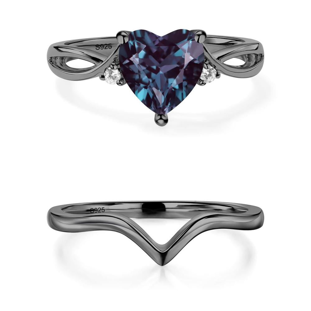 Heart Shaped Alexandrite Ring - LUO Jewelry #metal_xxxxx