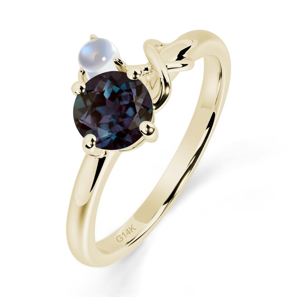 Alexandrite Infinity Symbol Ring - LUO Jewelry #metal_14k yellow gold