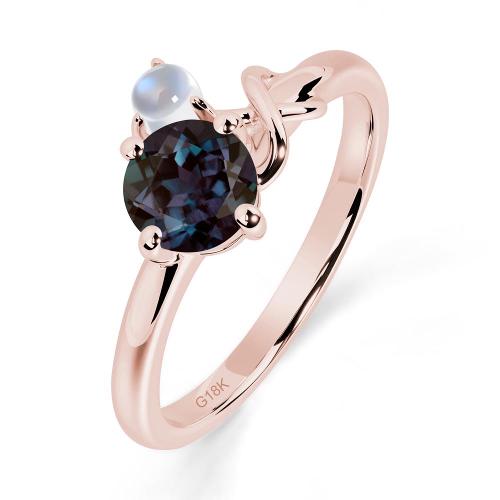 Alexandrite Infinity Symbol Ring - LUO Jewelry #metal_18k rose gold