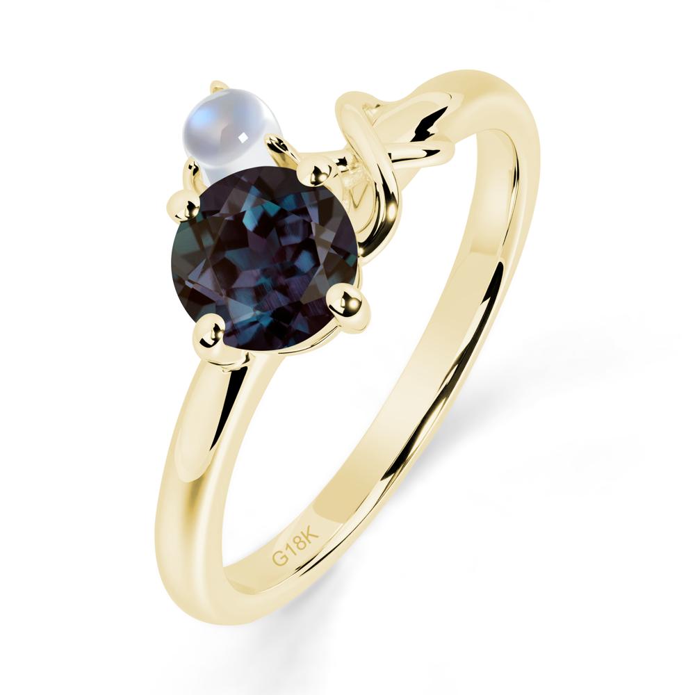 Alexandrite Infinity Symbol Ring - LUO Jewelry #metal_18k yellow gold