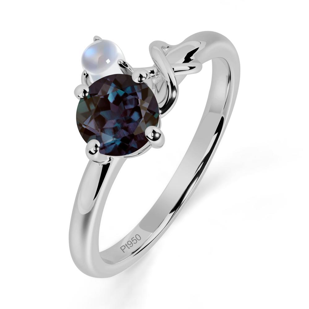 Alexandrite Infinity Symbol Ring - LUO Jewelry #metal_platinum