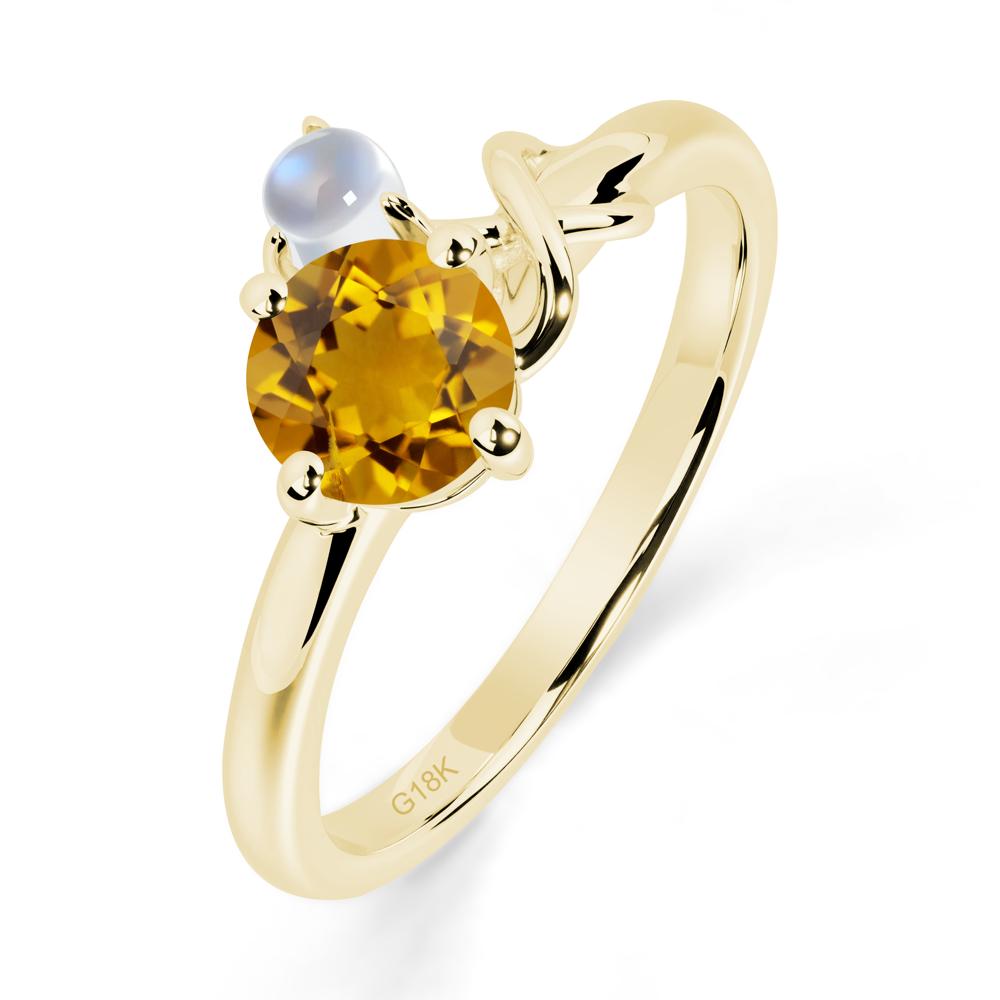 Citrine Infinity Symbol Ring - LUO Jewelry #metal_18k yellow gold