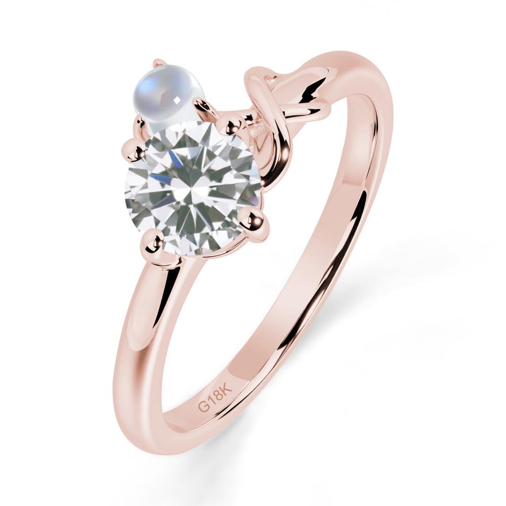 Cubic Zirconia Infinity Symbol Ring - LUO Jewelry #metal_18k rose gold