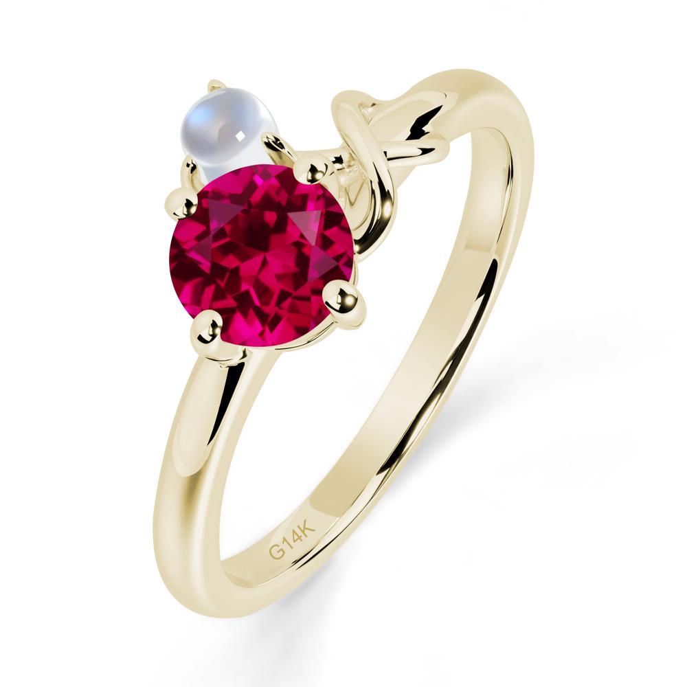 Ruby Infinity Symbol Ring - LUO Jewelry #metal_14k yellow gold