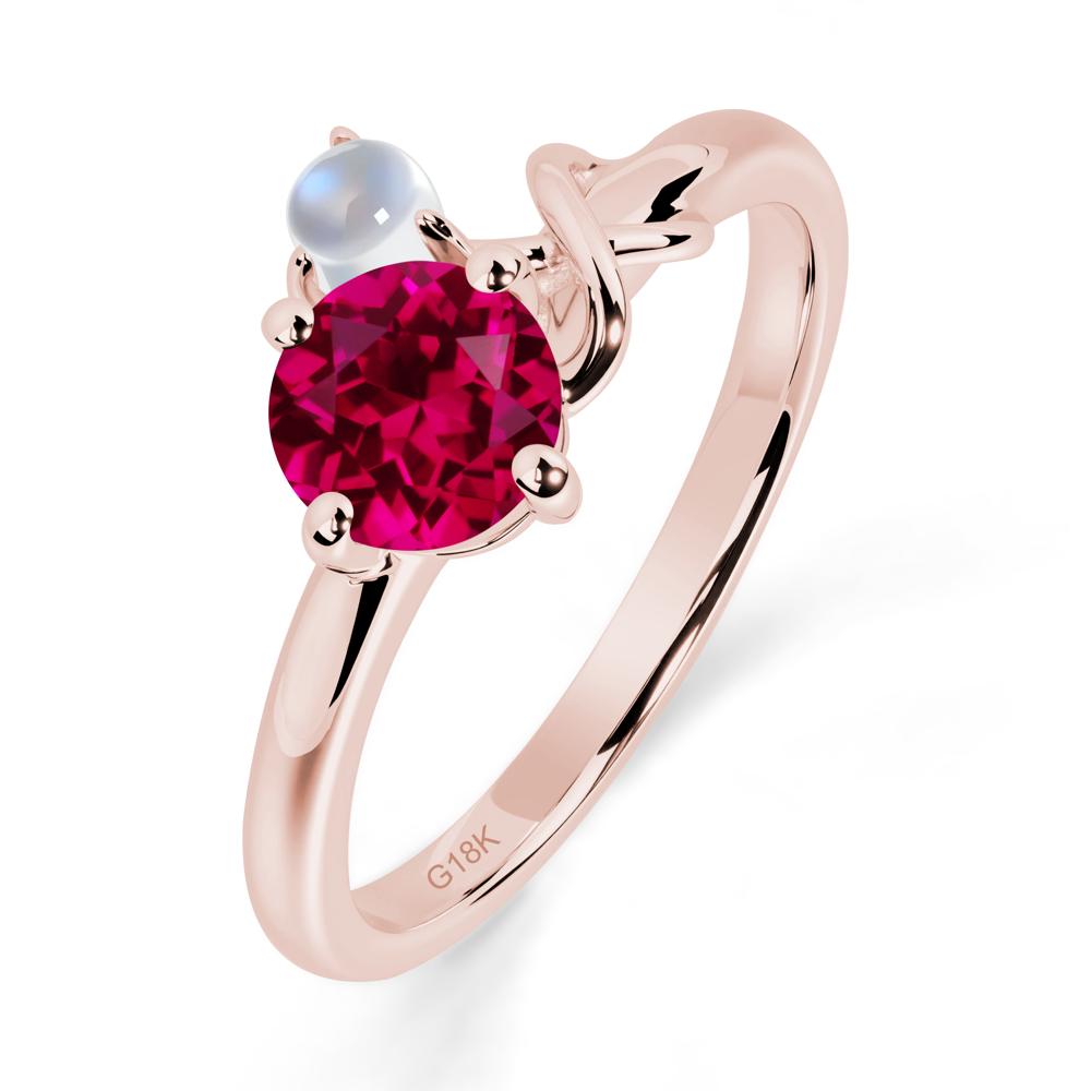 Ruby Infinity Symbol Ring - LUO Jewelry #metal_18k rose gold