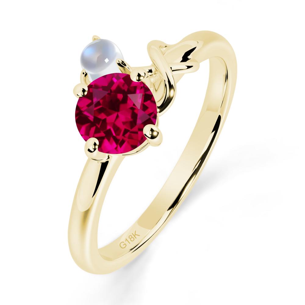 Ruby Infinity Symbol Ring - LUO Jewelry #metal_18k yellow gold